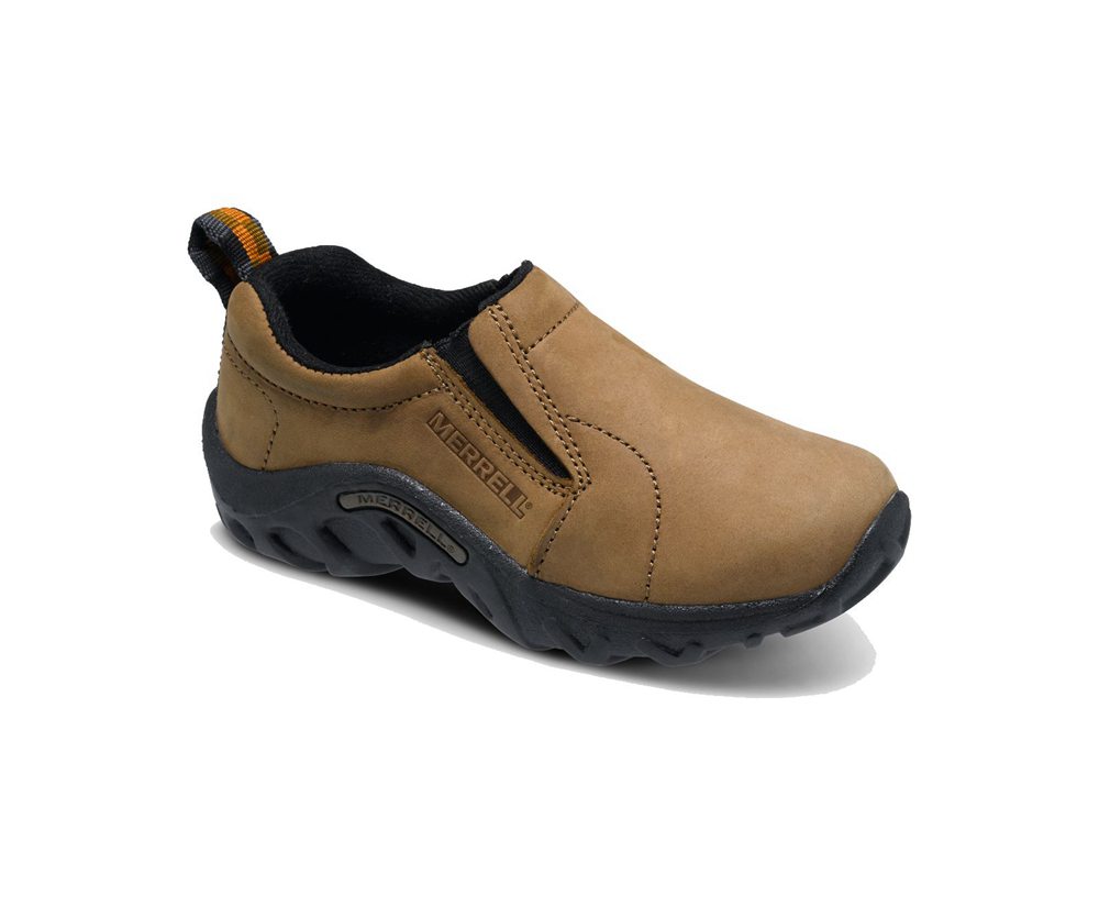 Merrell Slip Ons Brown - Jungle Moc Nubuck - Kids 02DSJMKOC